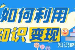 知识IP变现训练营:手把手带你如何做知识IP赚钱,助你逆袭人生