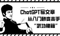 ChatGPT写文章,从入门秒变高手的‘武功秘籍’【揭秘】